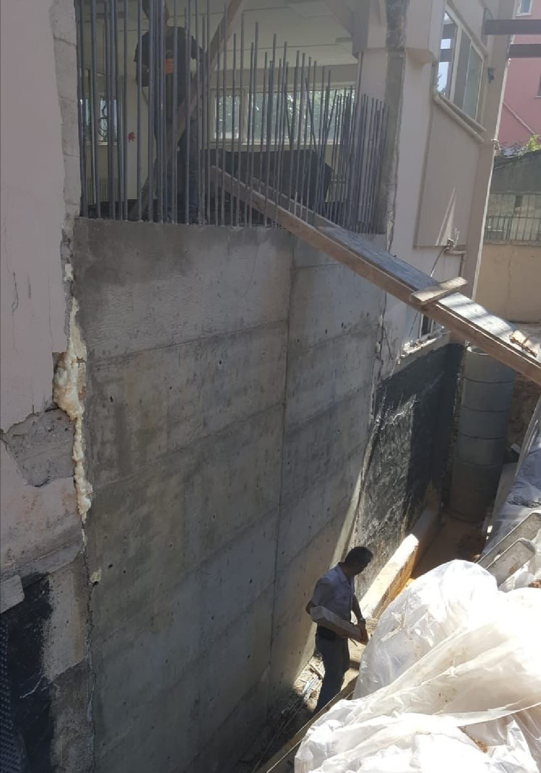 Betonarme perde duvar imalatı, donatı yerleşimi